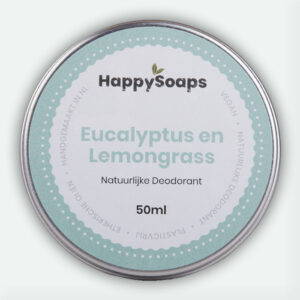 Natuurlijke Deodorant Eucalyptus En Lemongrass 50ml Happysoaps Baak Detailhandel